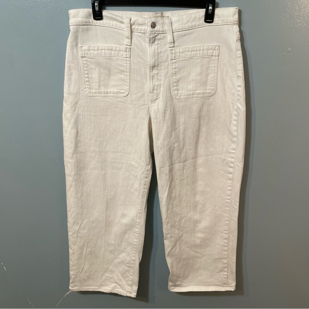 Madewell Perfect Vintage Wide Leg Patch Pocket Denim Jeans